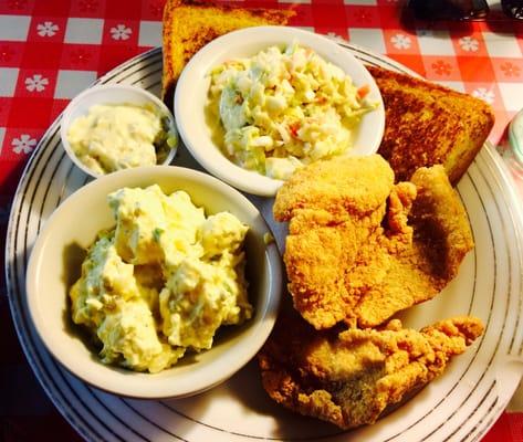 MAMA's KITCHEN for fried catfish. Southern dishes prepared by Joseph from NOLA. YUM!!