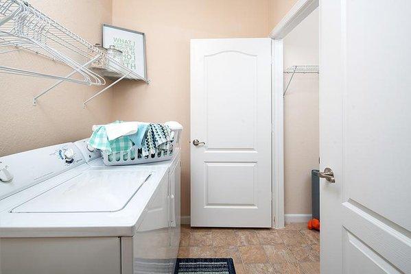 Laundry Room with Washer and Dryer