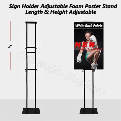 Double-sided adjustable foam board sign holder