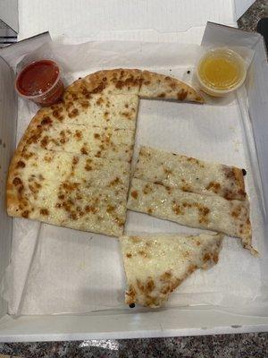 Cheese bread with 2 dipping sauces