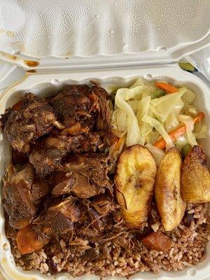 Large Brown Stew Chicken