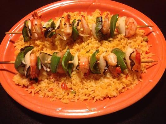 Shrimp kabob