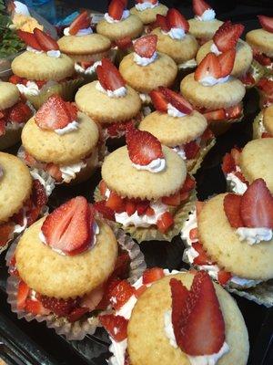 Mini strawberry shortcakes for tonight fish fry.