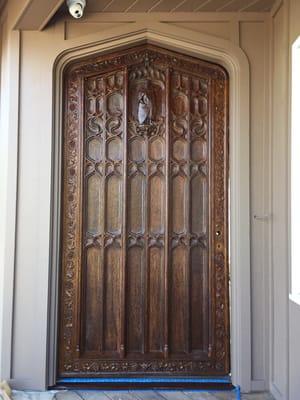 Striped, repaired  and finished ( RESTORED ). This door was taken from old house in Atherton CA. more 60 something years ago to Woodside CA.