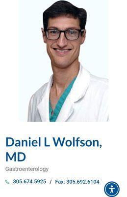 Internet photo of Dr. Wolfson.