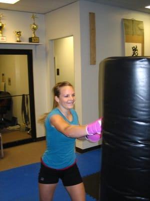 Kickboxing is a great stress release!