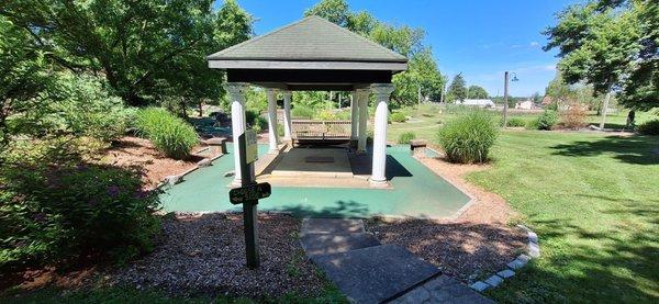 This is the spring that the course was built around, there is cool history about the property on each of the tee signs