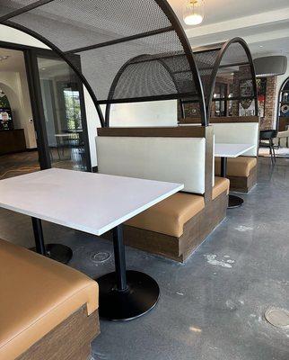 Custom built booth seating for an Apartment Complex.