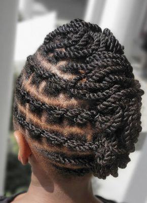 Two Strand Twist Updo by Shakorie