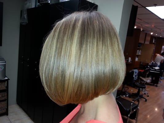 Another cute blond bob I recently finished.