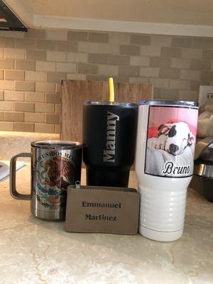 Tumbler y taza de Acero escudo y un Set de Nail clippers