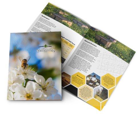 Brochure Design for California Almond Pollination Services.