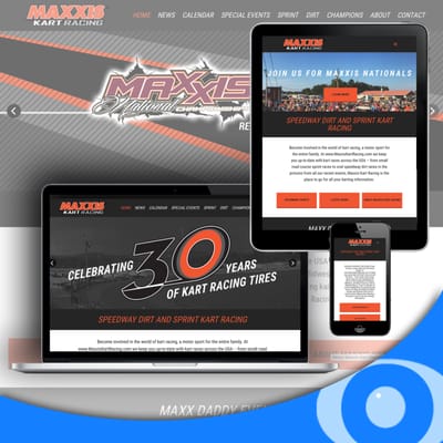 Maxxis Kart Racing website