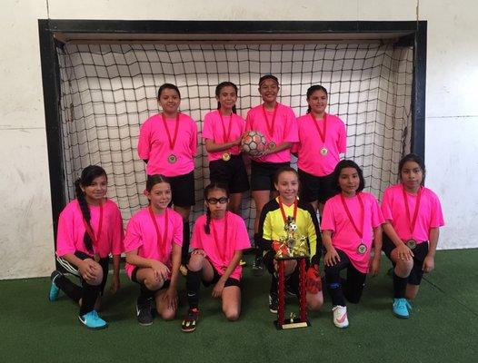 Madera strykers U12 Girls 1st place champions 2018