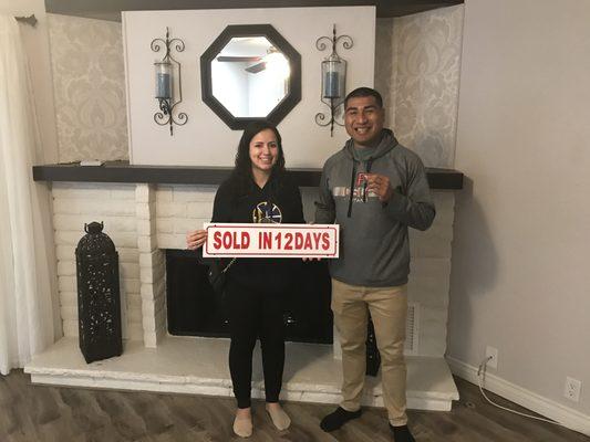 Congratulations Daniel & Luz! Thank you for trusting us with your very First Home Purchase! We said 20 Days, but we did it in 12!