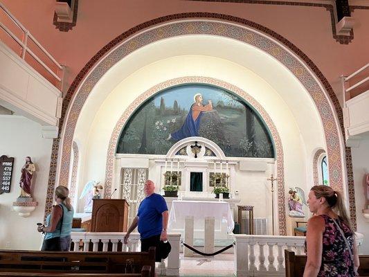 The alter in the church