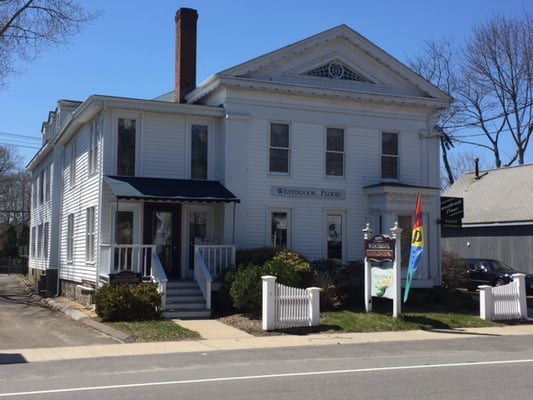 Westbrook Floor Covering Store Front.  Parking is available in the back of store.