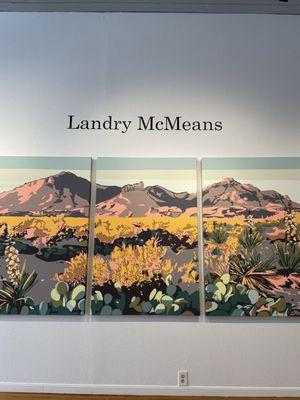 Beautiful triptych by Landy McMeans from the exhibit in May.