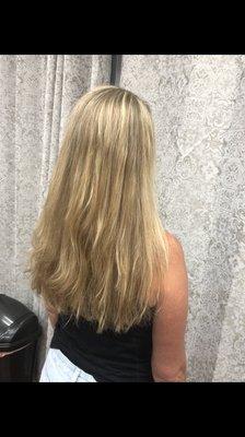 Beautiful summer blonde highlights