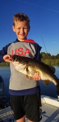 It's always great to take kids fishing. His smile is worth a thousand words.