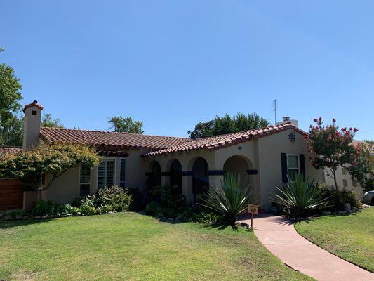 Clay tile roof