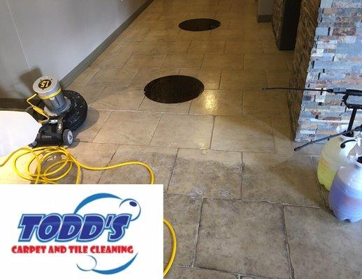 Tile & Grout cleaning by Todd's Carpet & Tile Cleaning