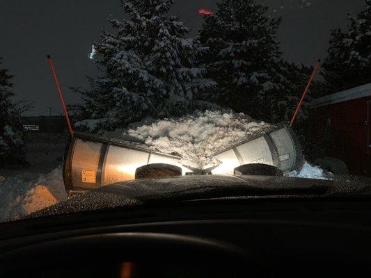 Huge pile of snow