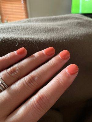 9 days post dip manicure