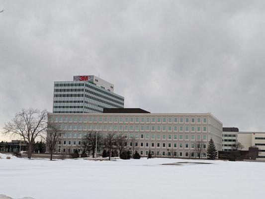 3M building on a winter day