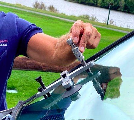 Ultra Bond Is Able To Guarantee Your Windshield Will Be Stronger Than New. Our Tools Are Able To Get Our Resin To Bond To The Windshield!