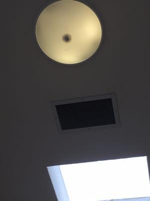 Dirty vent and light fixtures