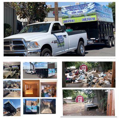 Blue Hauling junk removal