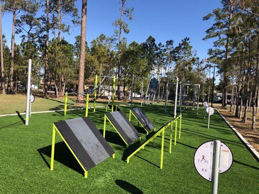 Fitness area needing a facelift? ForeverLawn Playground Grass Extreme can help with that!