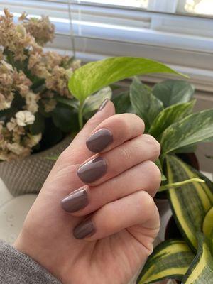 Gel manicure in mauve ($25)