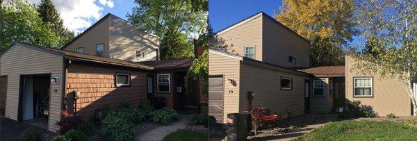 Before and After Siding