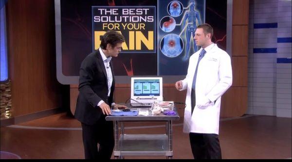 Dr. Whitney discussing radio frequency ablation on Dr. Oz