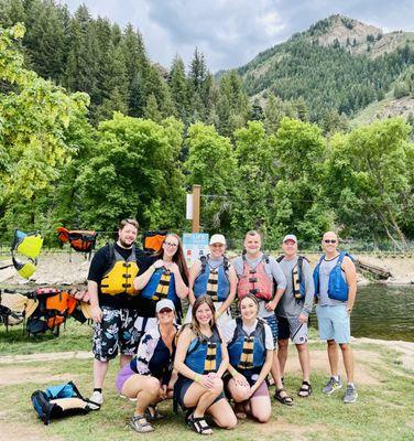 A fun team get together! River rafting at its finest.