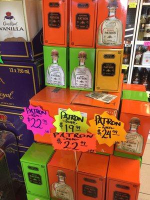 Wow check out these Patron prices!! Best in town!!