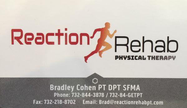 Reaction Rehab Physical Therapy