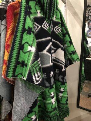 A Seahawks poncho!