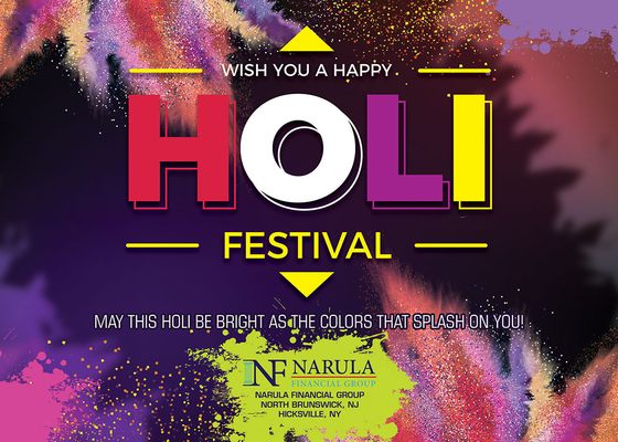 Happy Holi to all our clients & friends. Let us insure all the colorful parts of your life. Call us at 732-940-0600 to learn how.