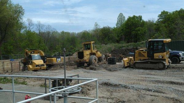 A lot of digging and excavating.