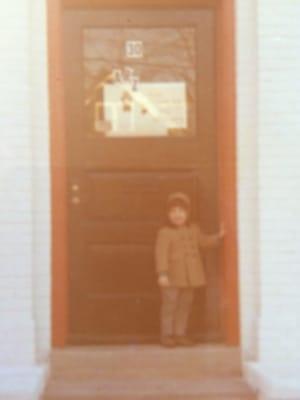 Me on the first day of school, November 1969.   I wonder when this school closed.