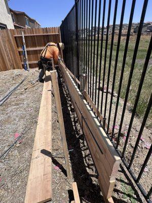 Retaining wall framing