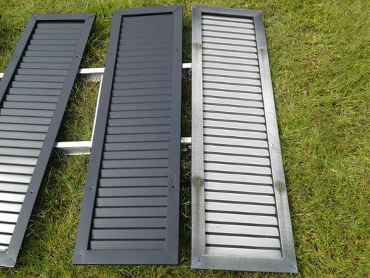 Aluminum shutters