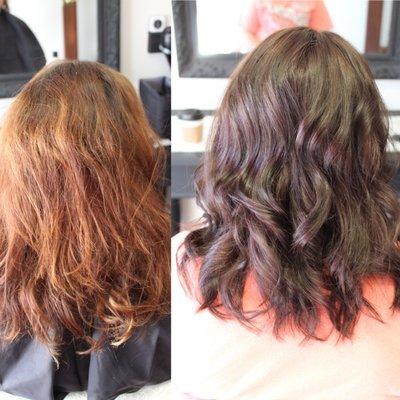 Trish did an amazing color correction for winter