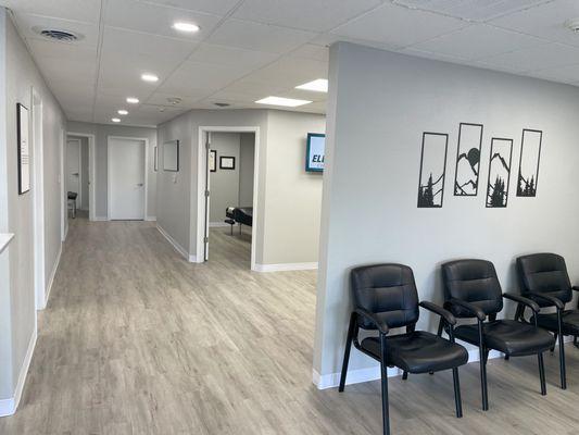 As you walk into our clinic you will be greeted with a clean and friendly environment.