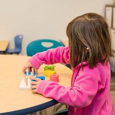 Kids with developmental delays and autism learn through play.