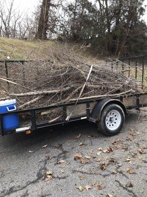 1st of four loads cut and loaded.