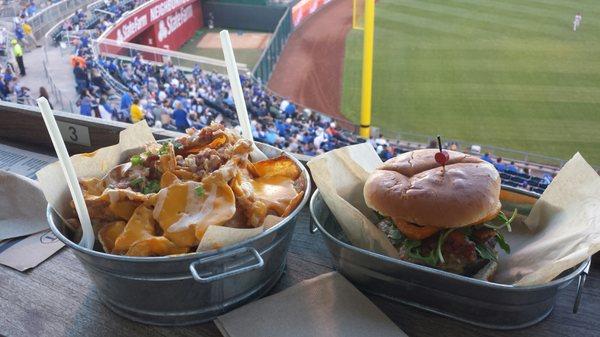 House made chips and Kobe Burger. Both awesomely delicious!